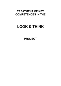 TREATMENT OF KEY COMPETENCES IN THE LOOK & THINK