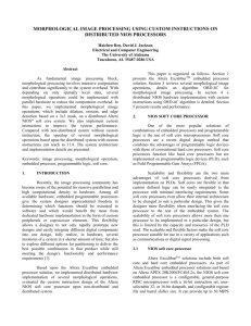 MORPHOLOGICAL IMAGE PROCESSING USING CUSTOM