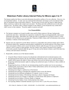 Children and the Internet - Watertown Public Library