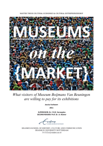 Museums on the Market - Erasmus University Thesis Repository