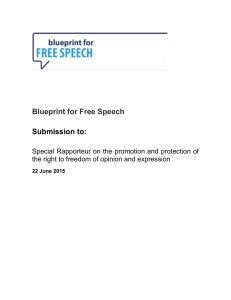 Blueprint for Free Speech - Office of the High Commissioner for