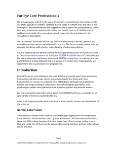 Information Sheet for Eye Care Professionals