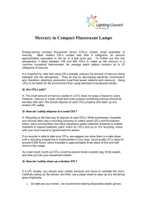 Mercury in CFLs - LC policy Jan 08