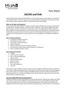 ADHD and Kids