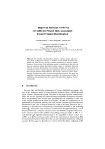 Application of dynamic discretisation algorithm in Bayesian Nets for