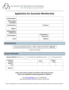 associate membership application form