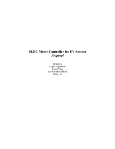 BLDC Motor Controller for EV Scooter