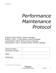 Performance maintenance