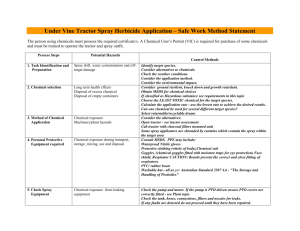 Herbicide Application SWMS