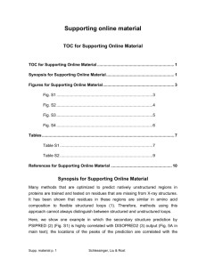 TOC for Supporting Online Material