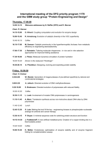 Program of the Regensburg Meeting, 17.9.