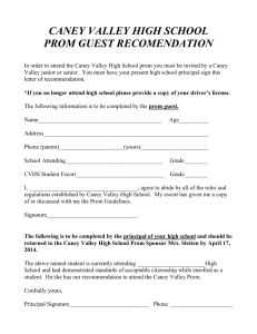Prom Guest Recemendation
