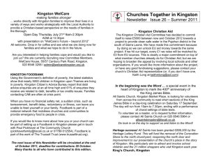 Churches Together in Kingston Newsletter
