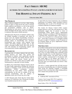Hospital Infant Feeding Act - California WIC Association