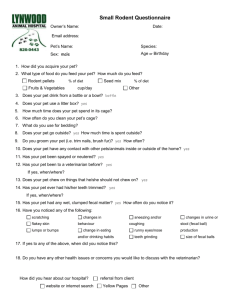 Small Rodent Questionnaire