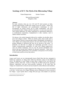 Sociology of ICT: The Myth of the Hibernating Village