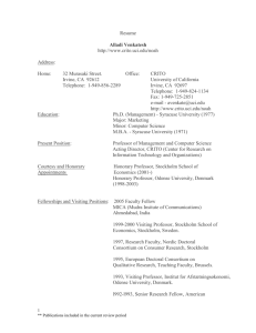 Resume - Journal of Consumer Research