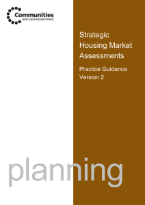 Strategic housing market assessments: practice guidance