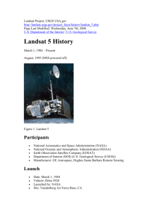 Landsat 5 History
