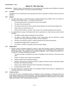 Module 18: Land Use/Reclamation/Fish and Wildlife