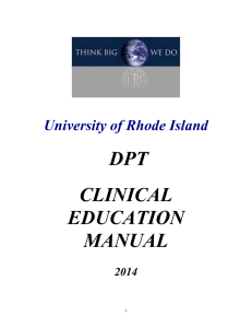 URI Clinical Education Manual