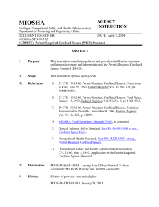 Application of the Permit-Required Confined Spaces Standard