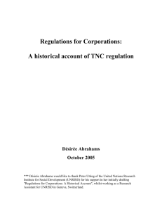 Regulating Corporations - Business & Human Rights Resource Centre