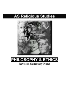 AS Religious Studies Revision Notes