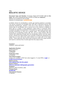 Biolistic patent device - MRC Laboratory of Molecular Biology