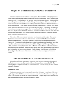Page | 1 Chapter 40: IMMERSION EXPERIENCES IN MUSEUMS