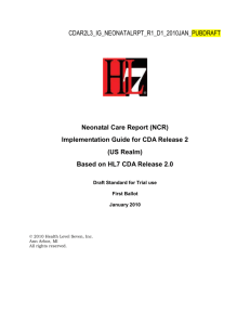 Neonatal Care Report publication draft with tracked changes