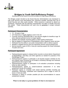 Bridges to Youth Self-Sufficiency Project