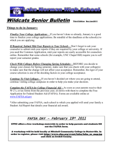 Wildcats Senior Bulletin Third Edition Dec/Jan2011 Things to do in
