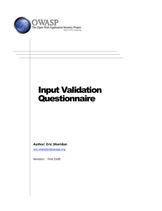 ValidationQuestionnaire
