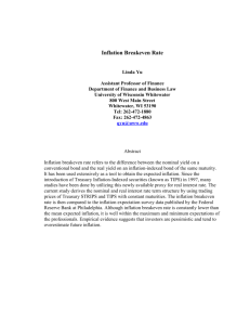 Inflation Breakeven Rate - Academic Business World International