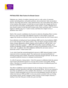 Phthalates and Breast Cancer