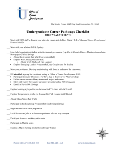 Undergraduate Career Pathways Checklist