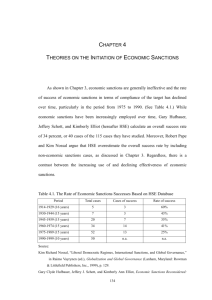 Chapter 3 Theory Evaluation: Initiation and Outcome of Economic