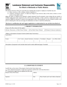 Contractor Responsibility Form - Minnesota Board of Water and Soil