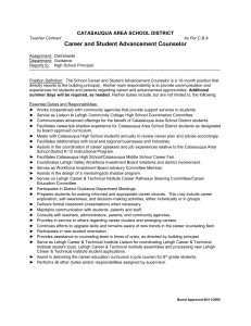 Career Student Advancement Counselor