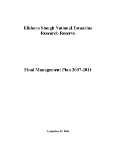 ESNERR Management Plan - Elkhorn Slough Foundation