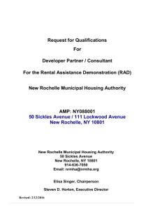 "revised"- rad rfq - New Rochelle Municipal Housing Authority