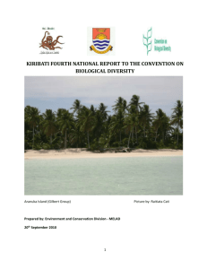 Kiribati - Convention on Biological Diversity