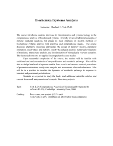 Syllabus - Laboratory for Biological Systems Analysis