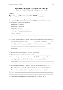 National organisation of paediatric neurology and