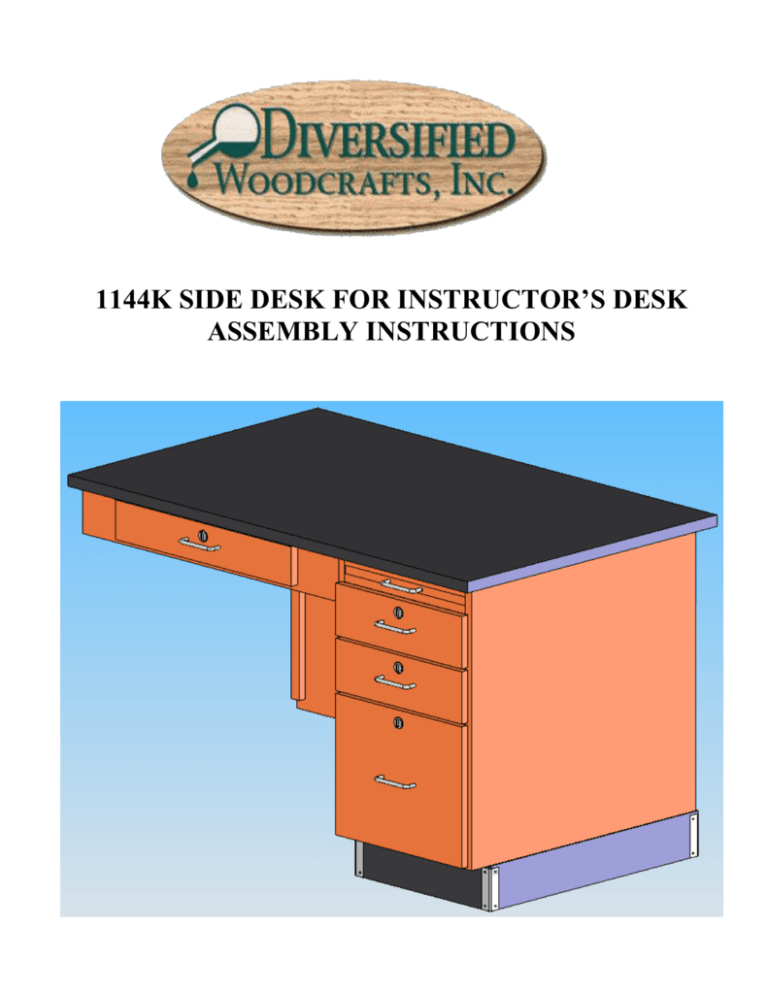 1144K TECH MANUAL - Diversified Woodcrafts