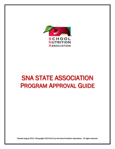 program name - School Nutrition Association
