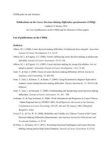 (and Abstracts) on the CDDQ (updated January 2014)
