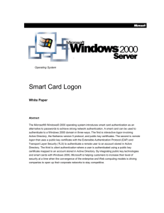 How smart card authentication Works