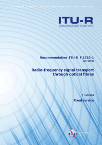 RADIO-FREQUENCY SIGNAL TRANSPORT THROUGH OPTICAL